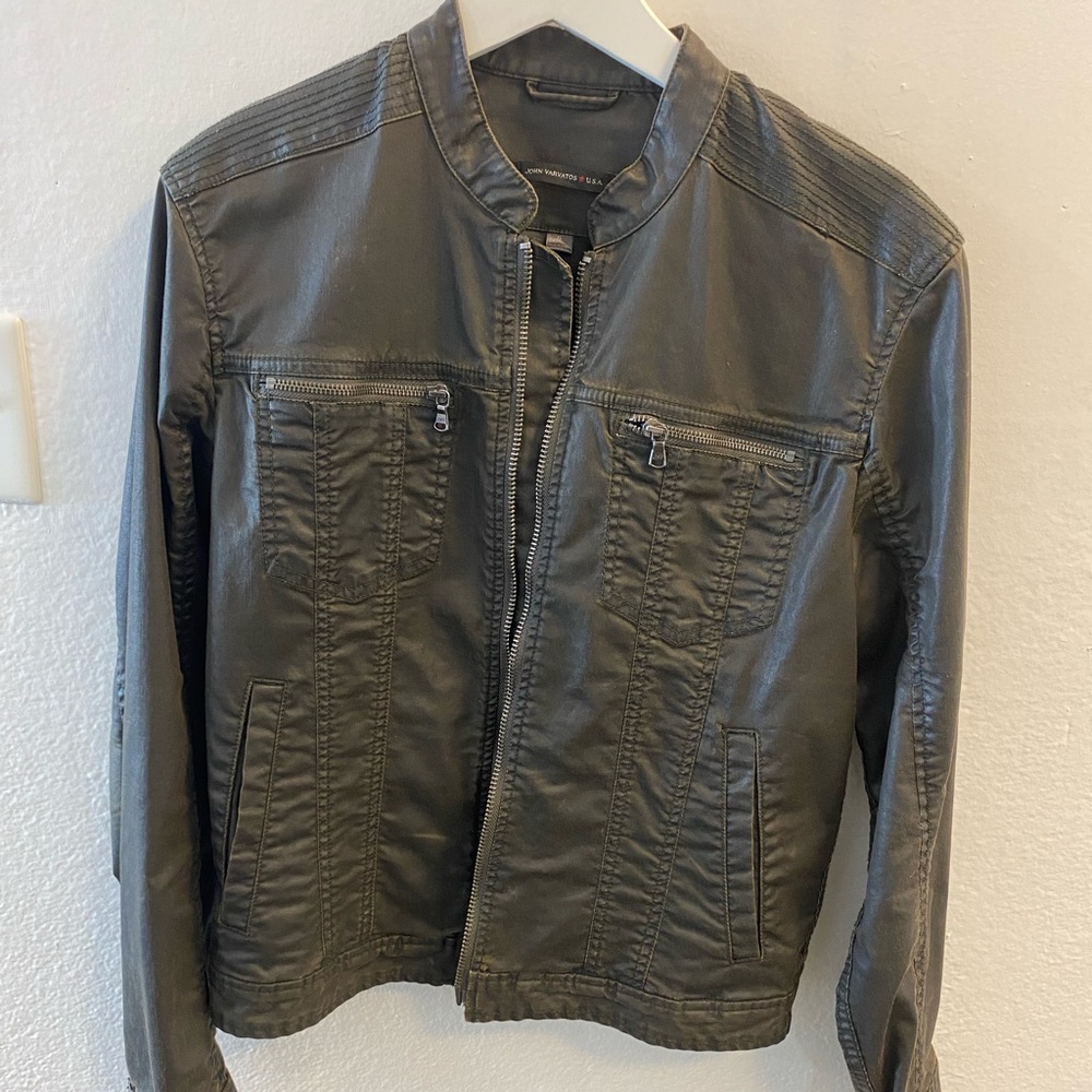 Leather jacket - John Varvatos. Size small